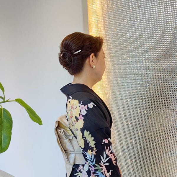 夏着物着付け 絽 &ヘアセット