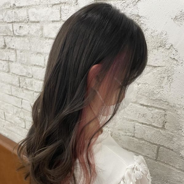 インナーカラーピンクカラーイルミナカラー