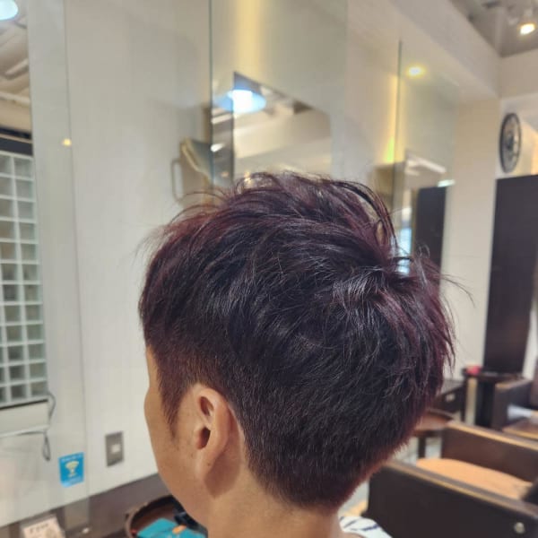 秋色×メンズショート