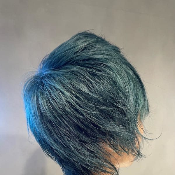 デクカラー/グリーン/ブリーチ/ウルフ