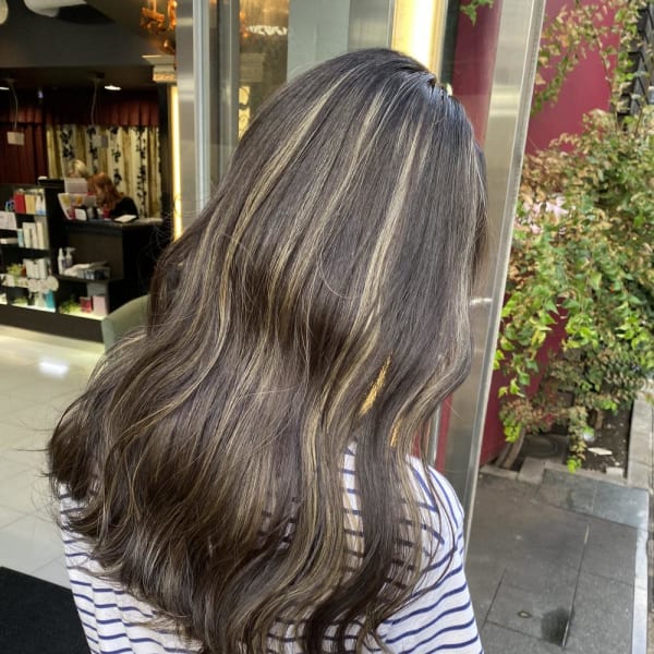 太めバチハイライトグレージュ【錦糸町北口】