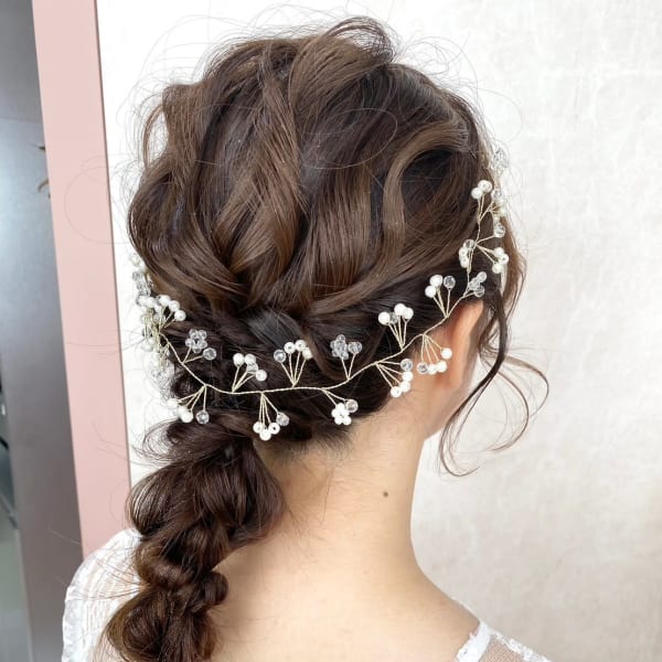 前髪/マチルダボブ/ピンクベージュ/インナーグレージュ/学芸