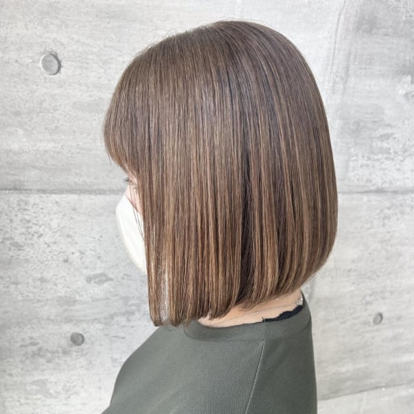 【天神】大人ベージュ/ボブスタイル/美髪☆山之内