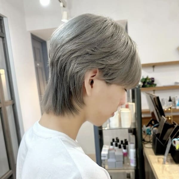 韓国風マッシュウルフ×ハイトーン