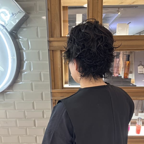 ウルフカット/パーマ/ショート/オージュア/スパイラルパーマ