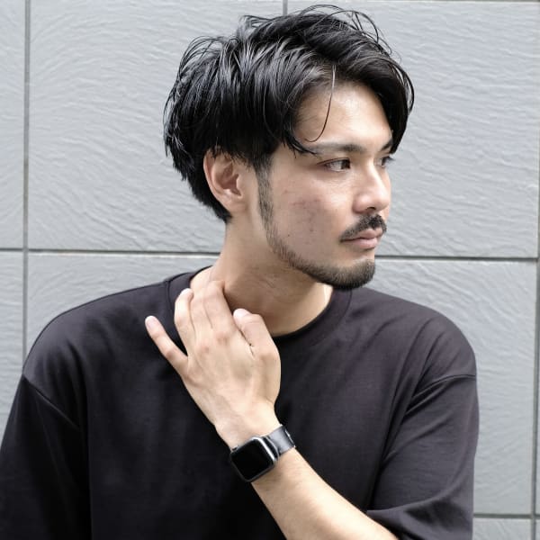 大人男性◎2ブロックセンターパート