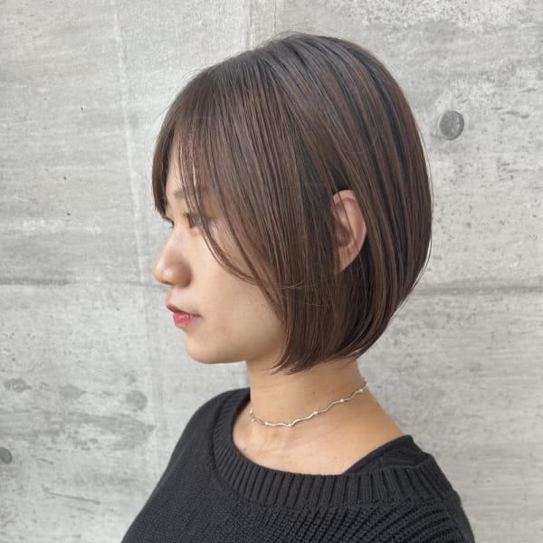 【天神】丸みショート/グレージュ/大人ボブ☆山之内