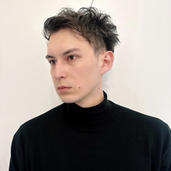 【表参道sheta】かきあげショートパーマフェード|sheta 【青山/表参道】