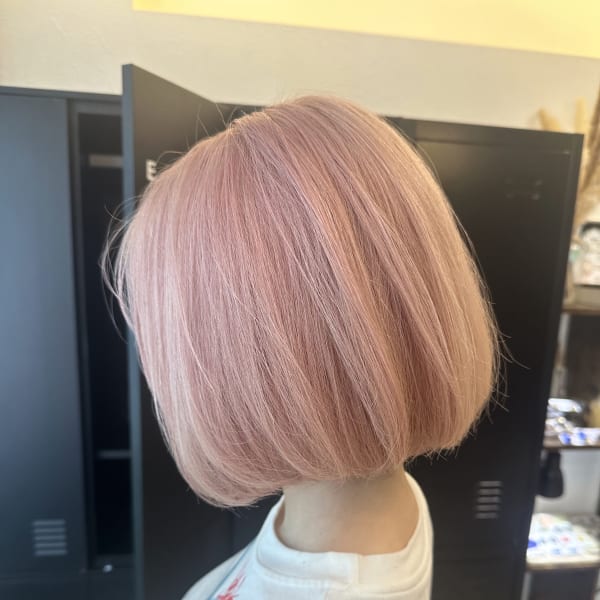 【olino】艶ハイトーン☆ホワイトピンク