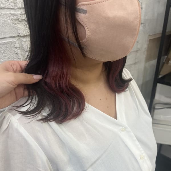 20代30代大人可愛いイヤリングカラー耳掛けロブヘアー