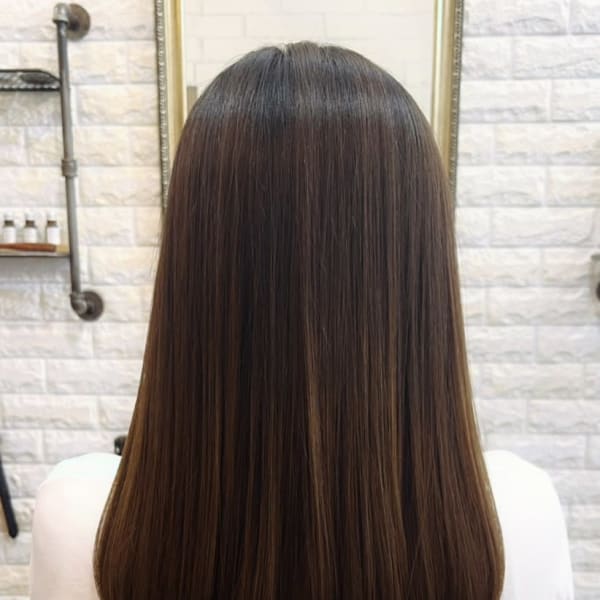 髪質改善　縮毛矯正　ストレート　チョコレートカラー|atelier mim