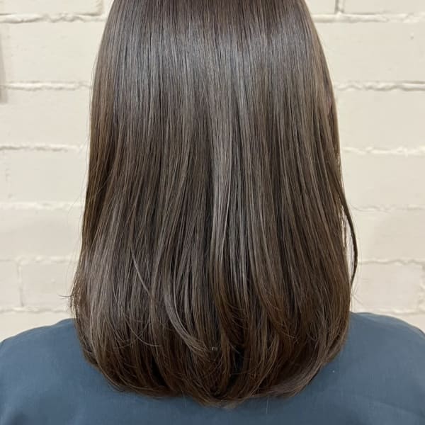 髪質改善　縮毛矯正　ストレート　アッシュグレージュ|atelier mim