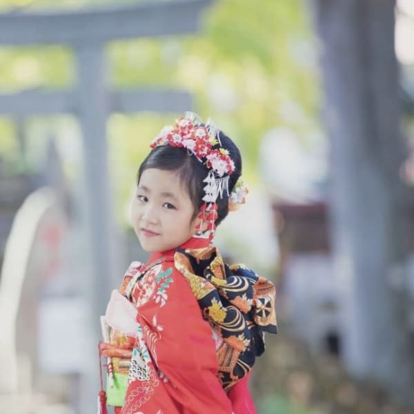 七五三 七歳着付けヘアーセット