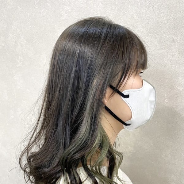 インナーグリーンオリーブカラー|full bloom