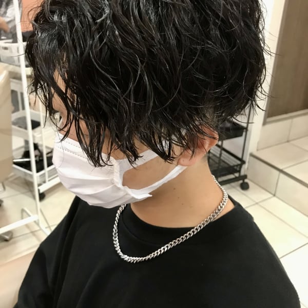 センターパート×ツイストスパイラル|縮毛矯正・髪質改善特化美容室PROGRESS 国分寺店