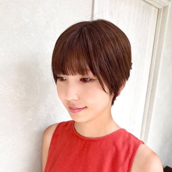 人気の丸みショート|full bloom