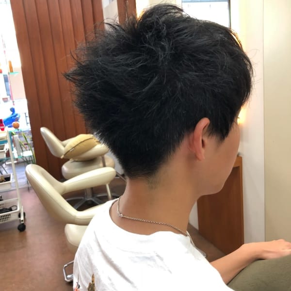 メンズ前さがりショート|arteism