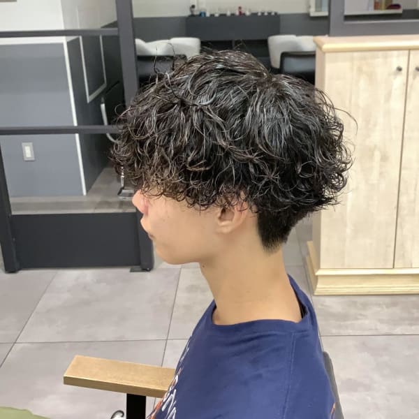 波巻きスパイラル/パーマ/メンズパーマ/メンズカット