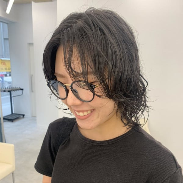 大人のウルフパーマ