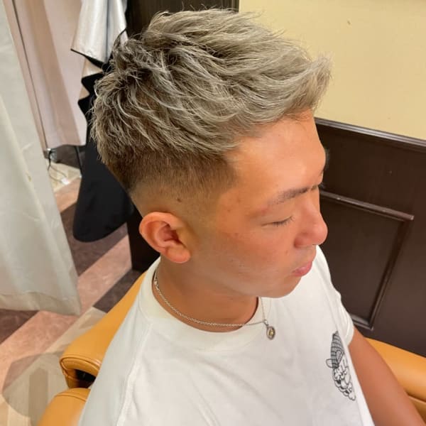 スキンフェード×ショート