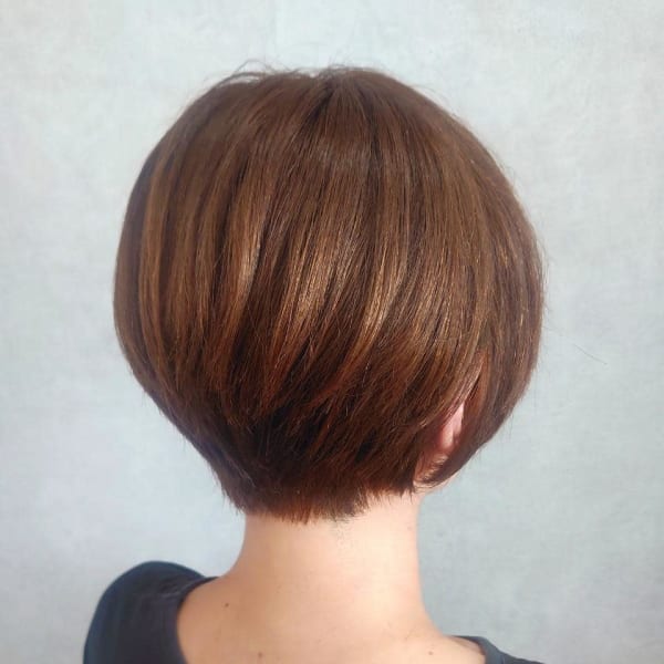 小顔補正立体カット丸みショート10代20代30代40代50代