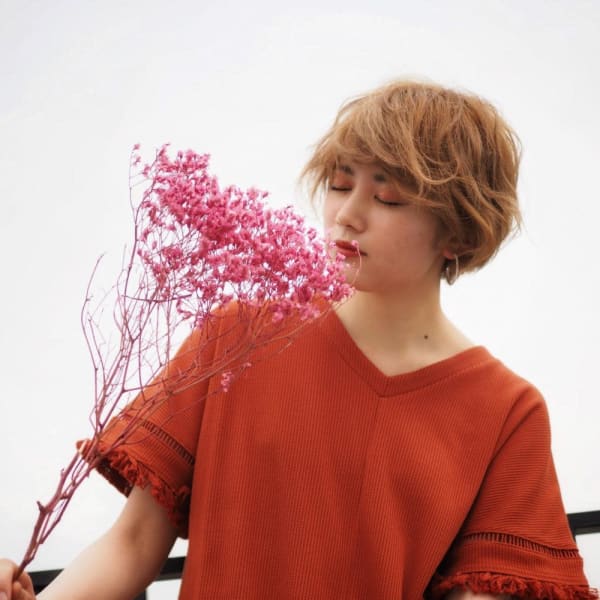 ハイトーンマッシュショート