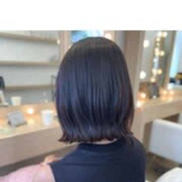 大人かわいい☆ピンクブラウンレイヤーボブ