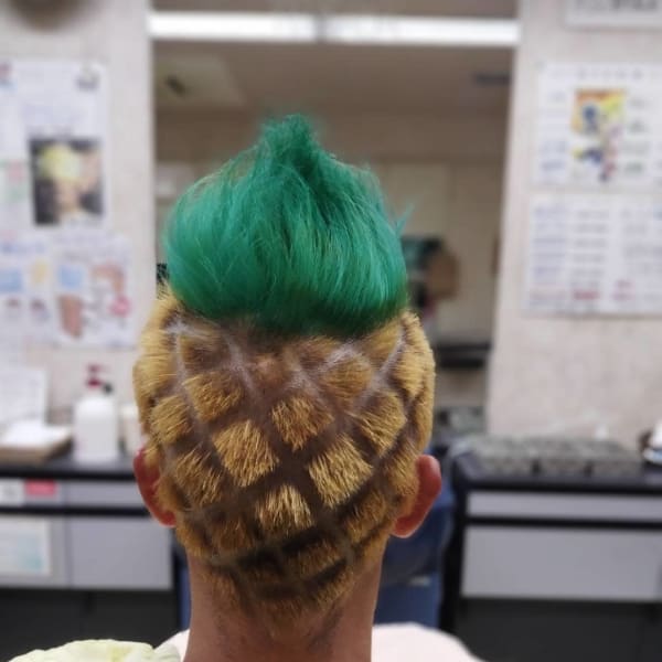 パイナップルヘア　パイナポー　バリアート