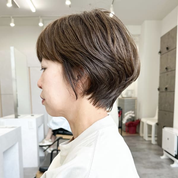 似合わせも◎大人ショートヘア