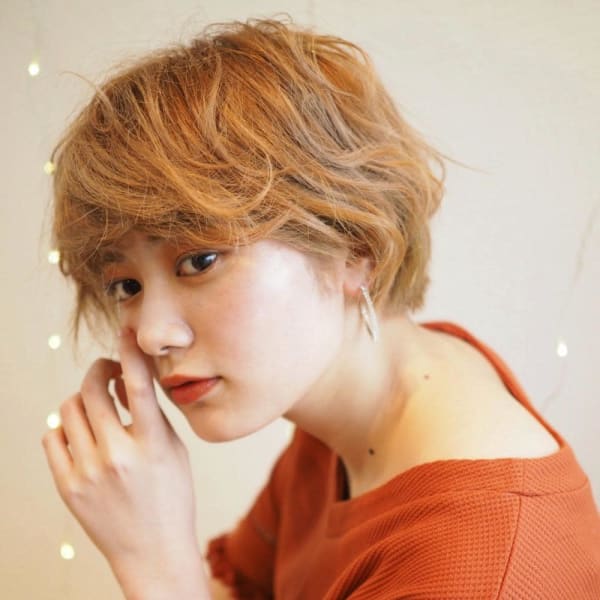 ハイトーンマッシュショート