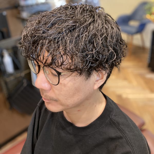 【30代おしゃれパーマ】メンズ波巻きパーマ|men's hair salon clarens
