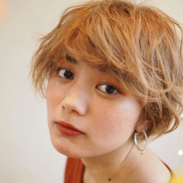 ハイトーンマッシュショート