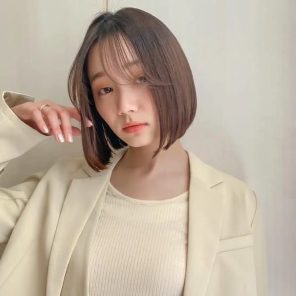 ぱつっと可愛いボブ