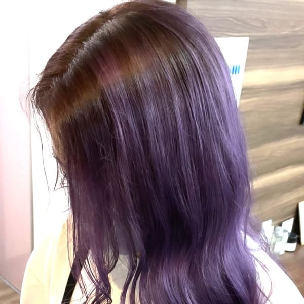 ヴァイオレット／ブリーチ／ダブルカラー／韓国／紫