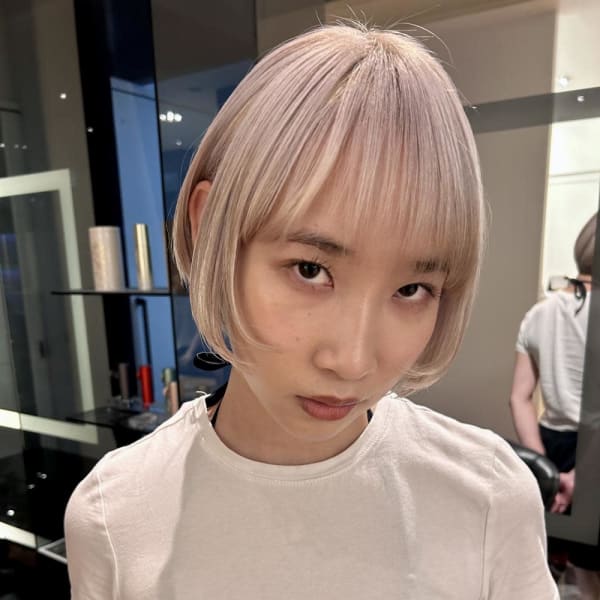 【福岡】顔まわりレイヤー/ハイトーンベージュ☆山之内