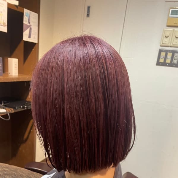 少しイメージが変わるレッドブラウン【ピンクバイオレット】♪