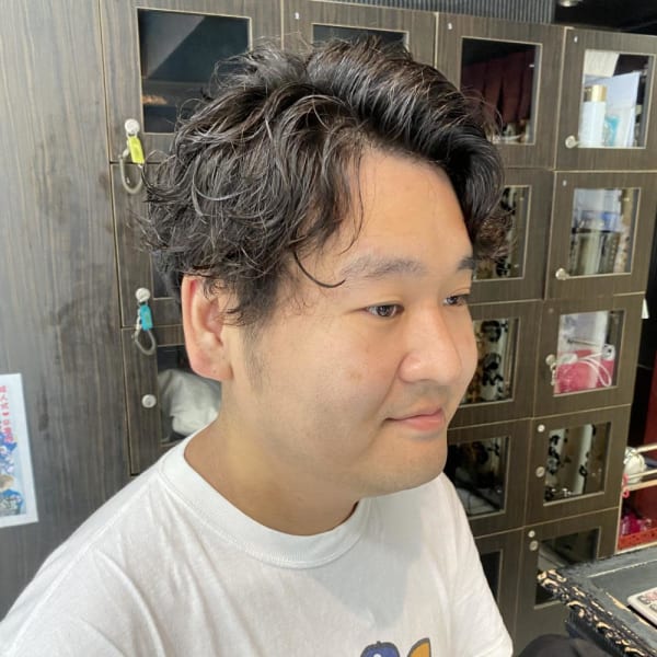メンズパーマ/アップバング【錦糸町北口】