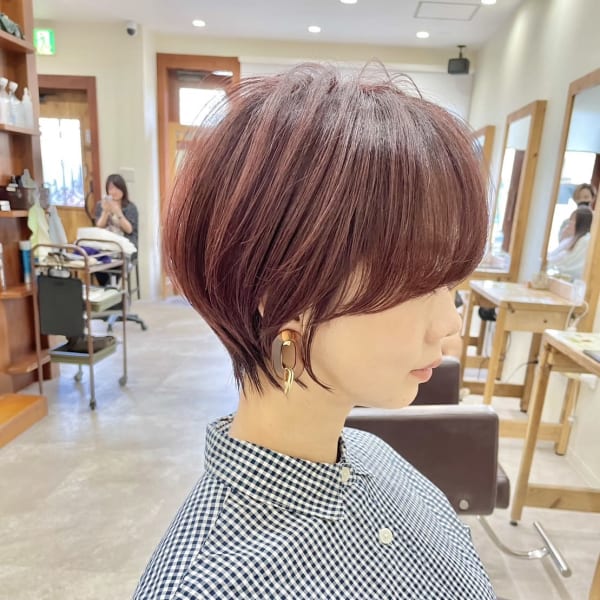 大人ショート/ヘルシースタイル/ピンクパープル