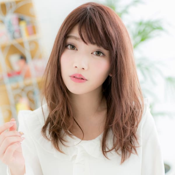 【浅草美容院HANARE】ミルクティーピンクで大人ガーリー♪