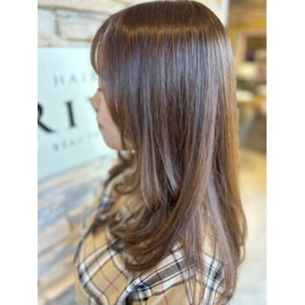 セミロングスタイル|HAIR & SPA RIVER