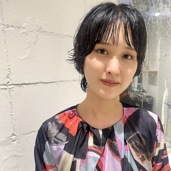 マッシュウルフパーマヘア