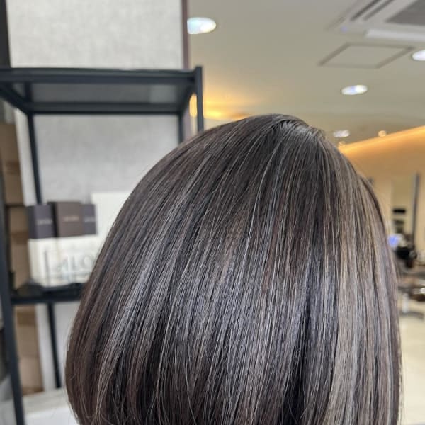 20代30代40白髪ぼかしハイライトシアカラー