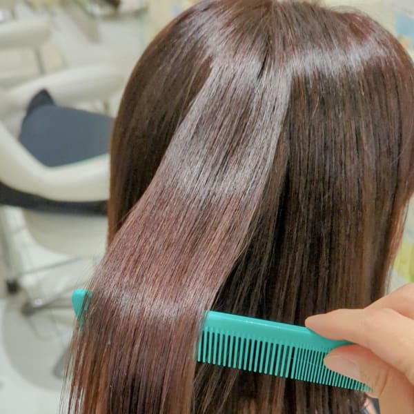 《美髪》髪質改善ストレート+ケアカラー【AVENIR我孫子】