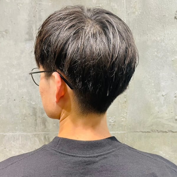軽めマッシュ メンズショート ビジネススタイル