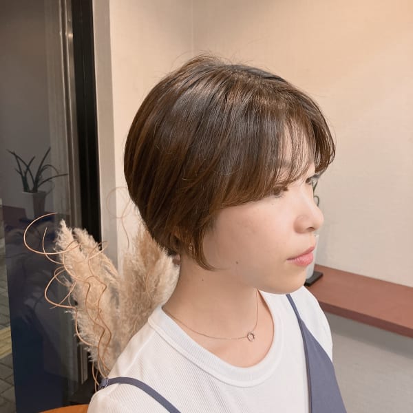 スッキリ目のショート