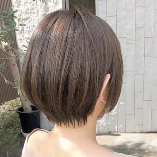 ナチュラル小顔ショート