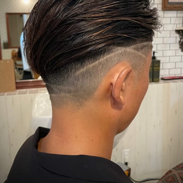 フェードカット×ライン