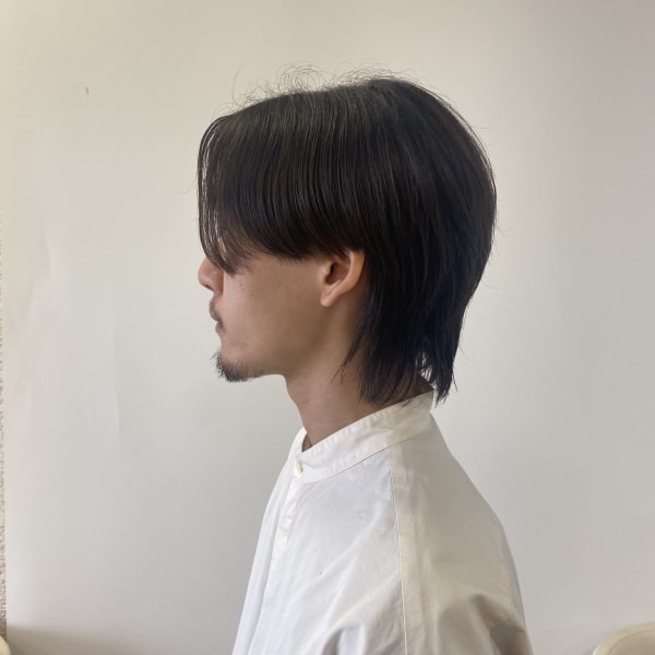 メンズのウルフカットです！