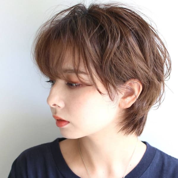 くせ毛風ショート|The Gallery hair 緑井駅前店