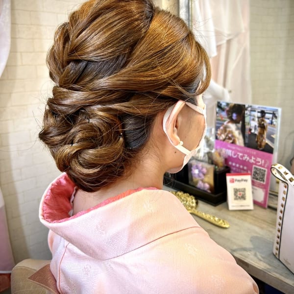 訪問着着付け＆ヘアセット